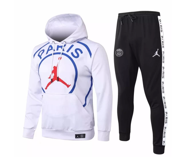 PSG X Jordan White Football Presentation Tracksuit 2020