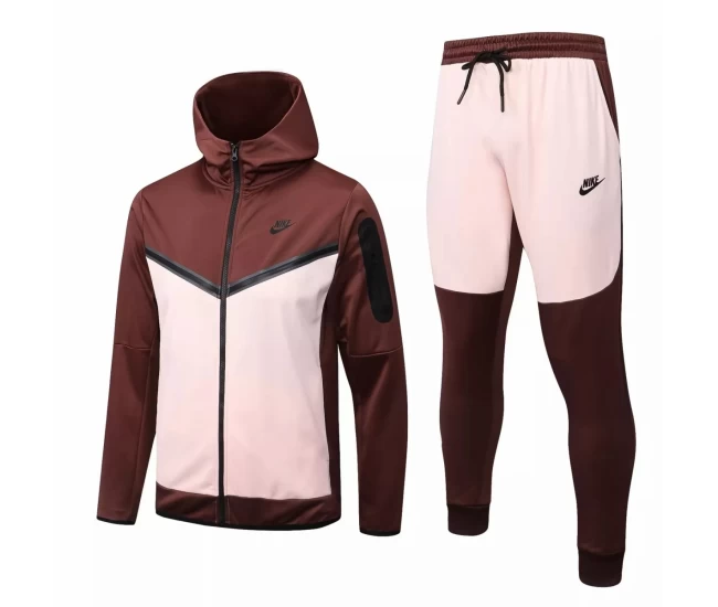 Nike Brown Pink Training Hoodie Presentation Football Tracksuit 2022-23