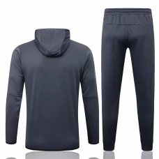 Nike Grey White Training Hoodie Presentation Football Tracksuit 2022-23