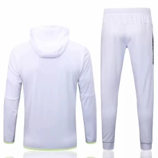 Nike White Grey Training Hoodie Presentation Football Tracksuit 2022-23