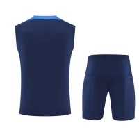 Paris Saint-Germain Mens Pre Match Navy Sleeveless Training Kit 2025-26
