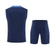 Paris Saint-Germain Mens Pre Match Navy Sleeveless Training Kit 2025-26