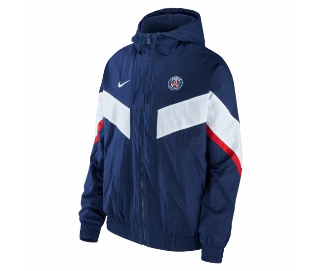 Paris Saint-Germain Strike Anthem Full-Zip Hoodie Jacket Navy