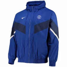 Paris Saint-Germain Strike Anthem Full-Zip Hoodie Jacket Blue