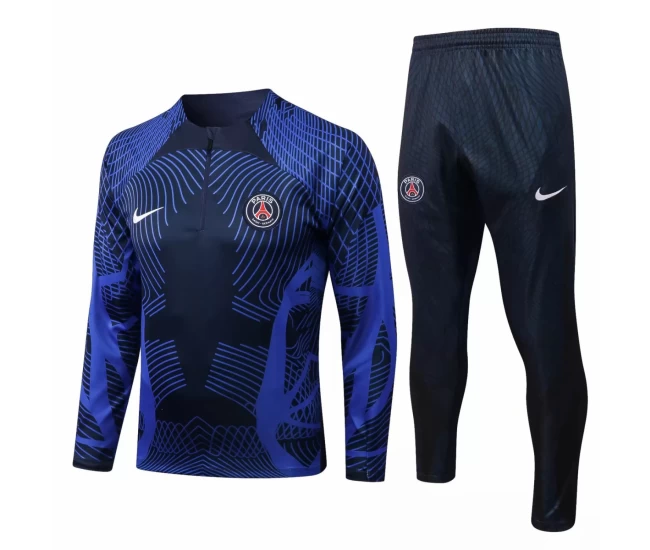 PSG Navy Training Technical Football Tracksuit 2022-23