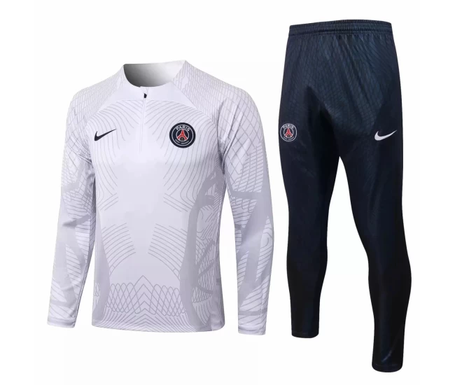 PSG White Training Technical Football Tracksuit 2022-23