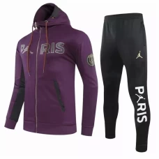 PSG Jordan Soccer Presentation Purple Tracksuit 2020 2021