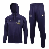 PSG Navy Hooded Presentation Football Tracksuit 2023-24