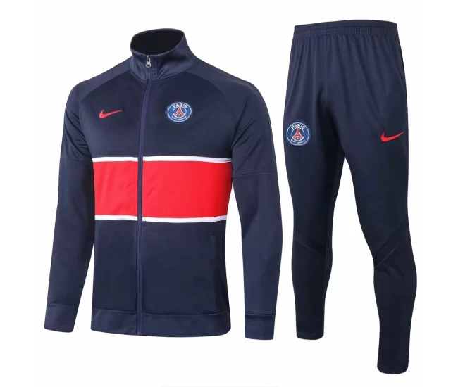 PSG Navy Training Presentation Football Tracksuit 2020