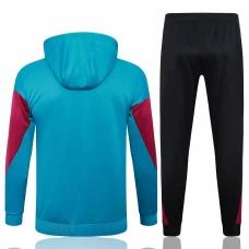 PSG Blue Training Hooded Presentation Football Tracksuit 2024-25