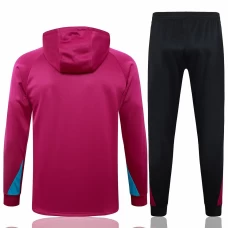 PSG Maroon Training Hooded Technical Football Tracksuit 2024-25