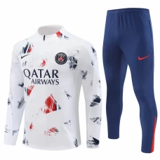 PSG White Training Technical Football Tracksuit 2024-25