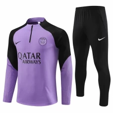 PSG Purple Training Technical Football Tracksuit 2023-24