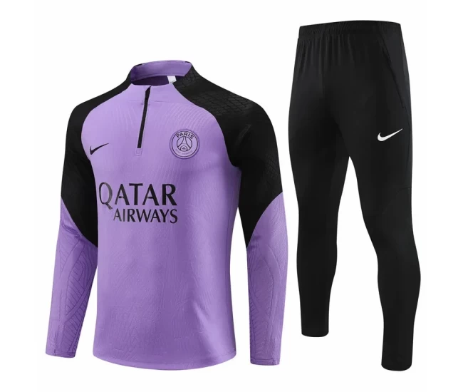 PSG Purple Training Technical Football Tracksuit 2023-24