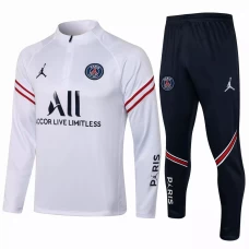 PSG Jordan Training Technical Soccer Tracksuit White 2021 2022