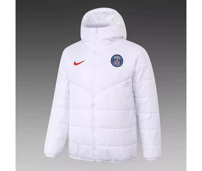 PSG Training Winter Jacket White 2020 2021