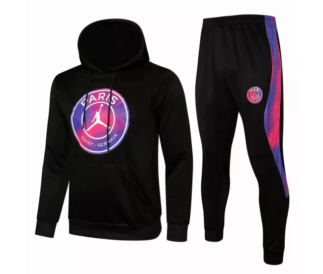 PSG X Jordan Black Soccer Presentation Tracksuit 2021 2022