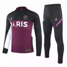 PSG X Jordan Training Technical Soccer Tracksuit Purple Black 2020 2021