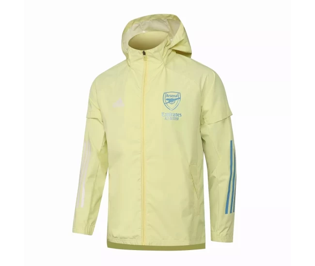 Arsenal Adult Yellow All Weather Rain Jacket 2021