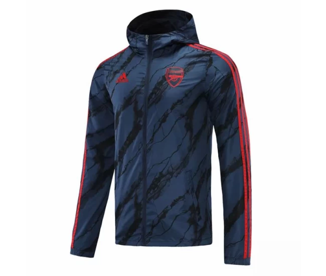 Arsenal All Weather Windrunner Jacket Mens Navy 2021
