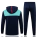 Arsenal FC Navy Hooded Presentation Football Tracksuit 2021-22