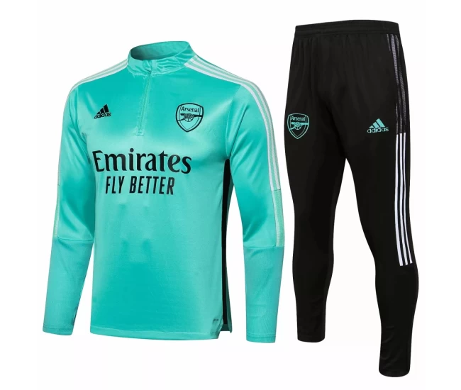 Arsenal Training Green Technical Football Tracksuit 2021-22