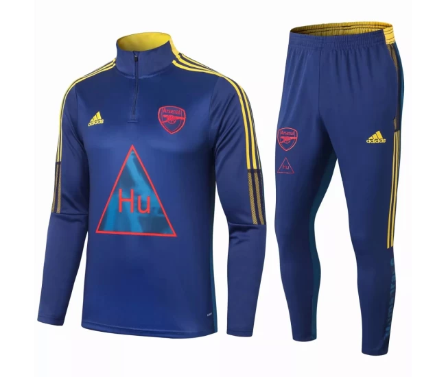 Arsenal Training Soccer Tracksuit Human Race Blue 2020 2021