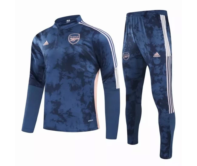 Arsenal Training Technical Soccer Tracksuit Deep Blue 2021