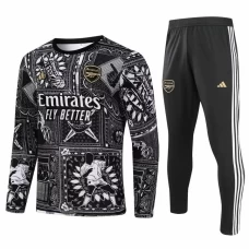 Arsenal FC Black Training Technical Football Tracksuit 2023-24