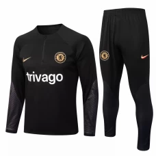 Chelsea Black Training Technical Football Tracksuit 2022-23