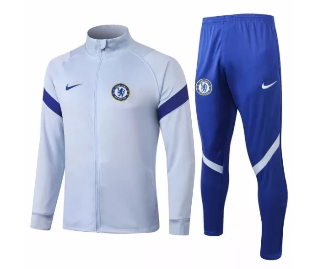 Chelsea Presentation Football Tracksuit 2020 Sky Blue