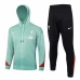 Liverpool FC Green Training Hooded Presentation Football Tracksuit 2024-25