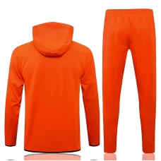 Liverpool FC Orange Hooded Presentation Football Tracksuit 2021-22