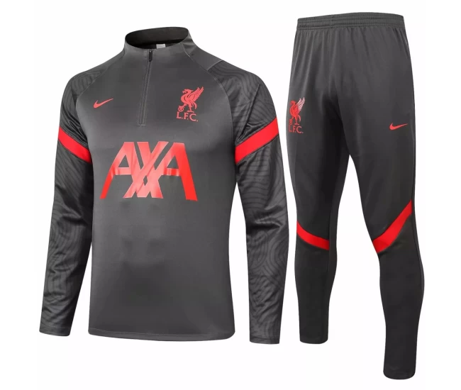 Liverpool FC Black Training Technical Football Tracksuit 2020 2021