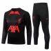 Liverpool FC Black Training Technical Football Tracksuit 2022-23