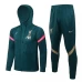 Liverpool FC Green Hooded Presentation Football Tracksuit 2021-22