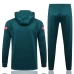 Liverpool FC Green Hooded Presentation Football Tracksuit 2021-22