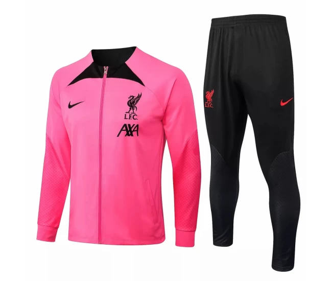 Liverpool FC Pink Training Presentation Football Tracksuit 2022-23