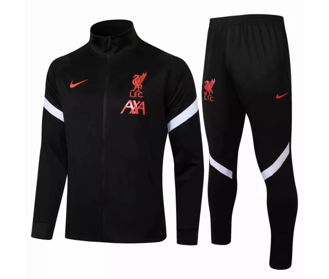 Liverpool FC Presentation Soccer Tracksuit Black 2021 2022