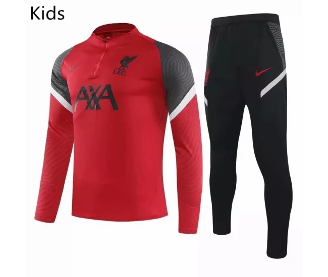 Liverpool FC Red Training Technical Soccer Tracksuit Kids 2020 2021