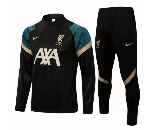 Liverpool FC Training Technical Football Tracksuit Black 2021-22