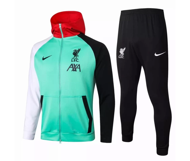 Liverpool FC Training Technical Soccer Tracksuit Green 2020 2021
