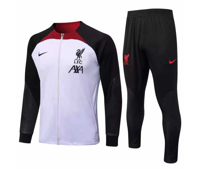 Liverpool FC White Training Presentation Football Tracksuit 2022-23