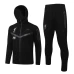 Liverpool Hoodie Presentation Football Tracksuit Black 2021-22