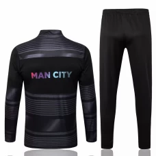 Manchester City Black Training Presentation Football Tracksuit 2022-23