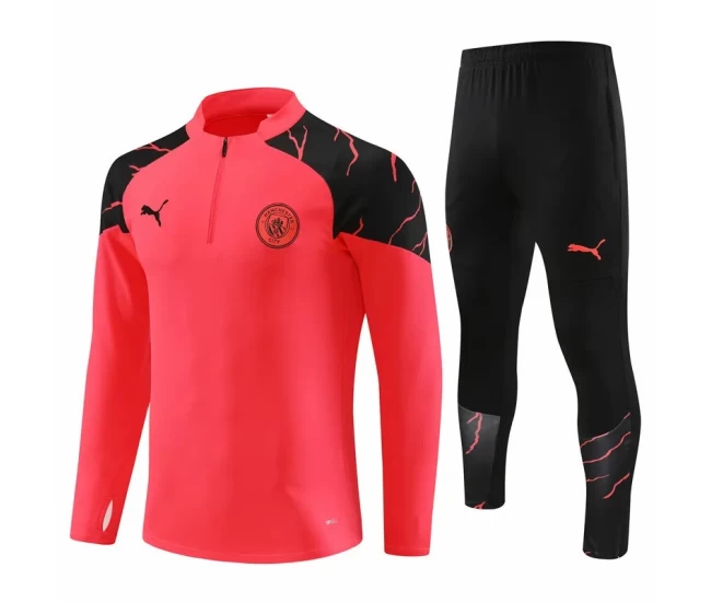 Manchester City FC Red Training Technical Football Tracksuit 2023-24