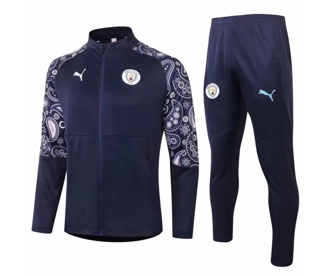 Manchester City Training Presentation Football Tracksuit 2020 Navy