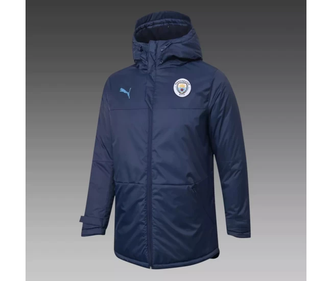 Manchester City Training Winter Jacket Navy 2020 2021