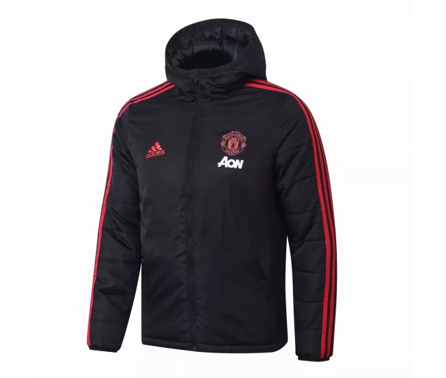Manchester United Adidas Windbreaker Jacket Black 2020 2021