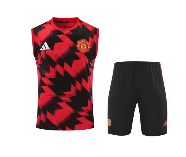 Manchester United Mens Pre Match Sleeveless Football Kit 2025-26